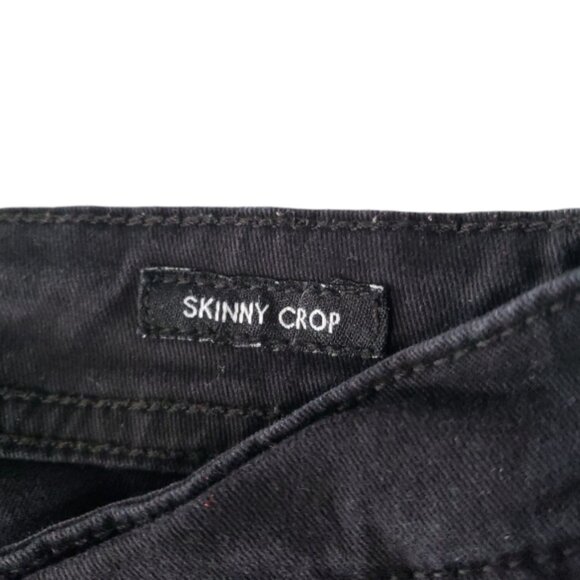 Calvin Klein Jeans Women's Black Skinny Crop Jeans 4 - Picture 4 of 5